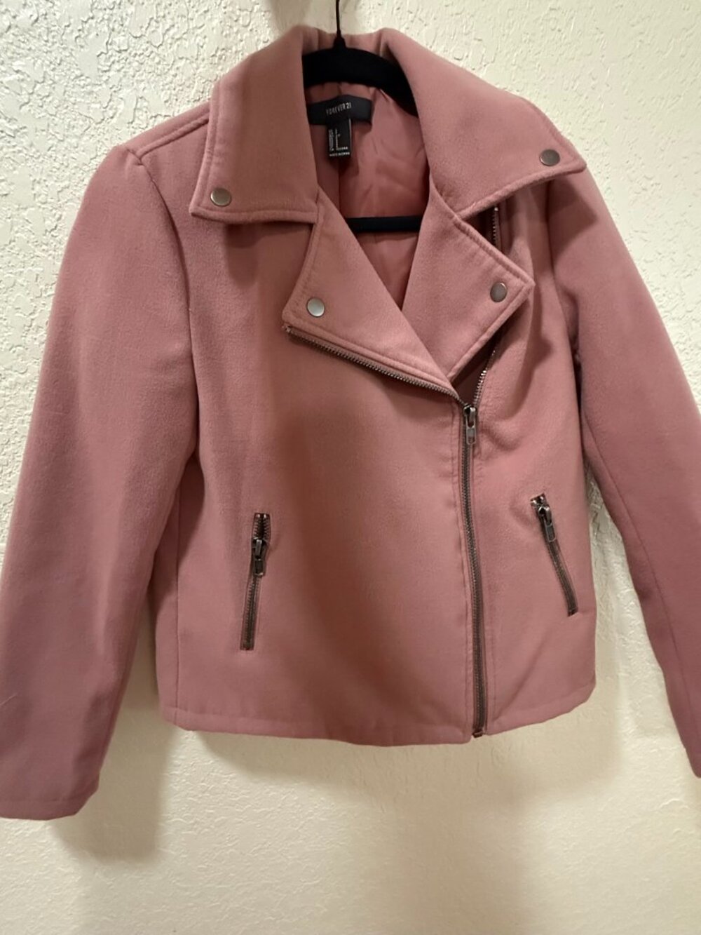 Forever 21 Pink Moto Jacket